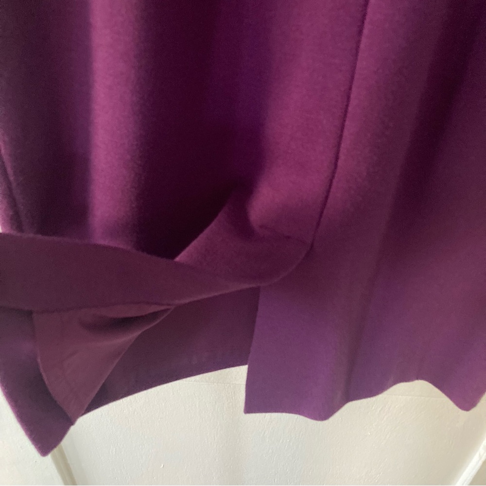 Adrianna Papell Black Halo Jackie O Purple Asymmetrical Sheath Dress - Picture 8 of 15